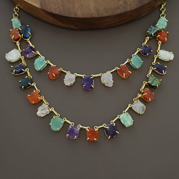 Eminent 2 Layer Raw Stone Neckpiece
