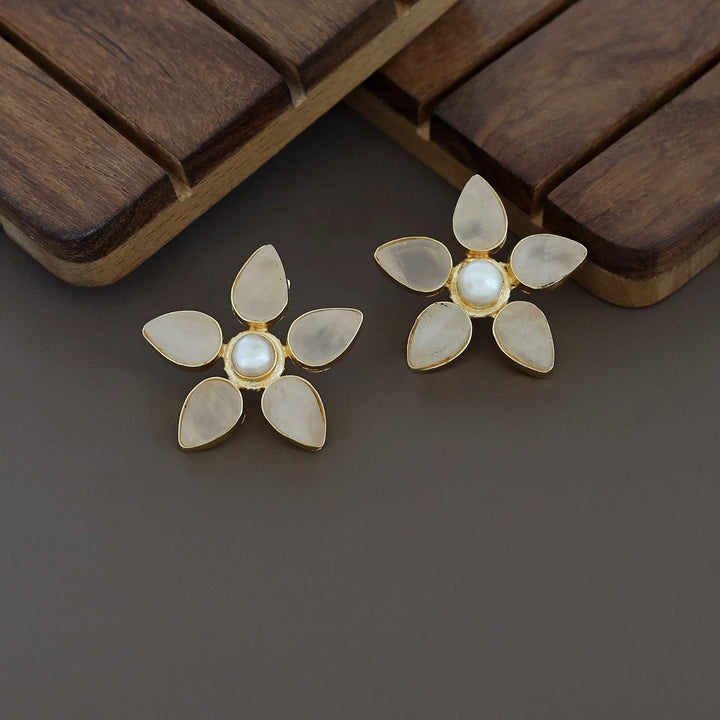 Adore Raw Stone - Flower Earring (Colours Available)