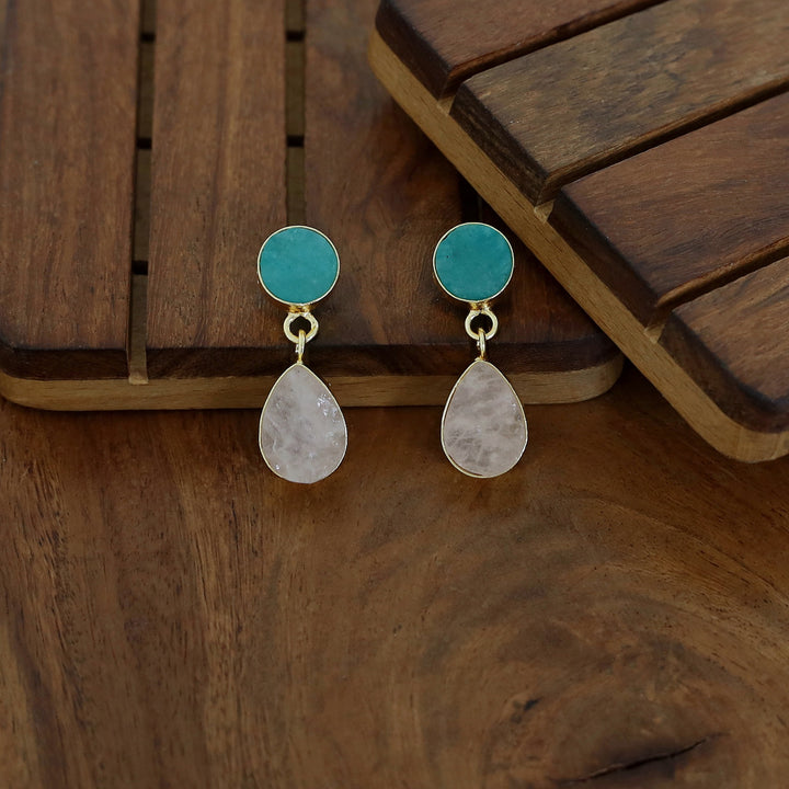 Circle And Drop Earring