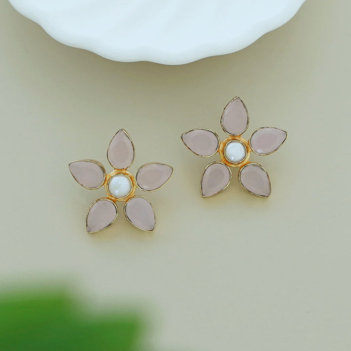 Glossy Temiya Flower Earring