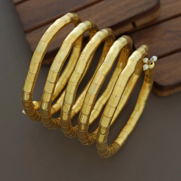 Nacala Dual Tone Spiral Bangle