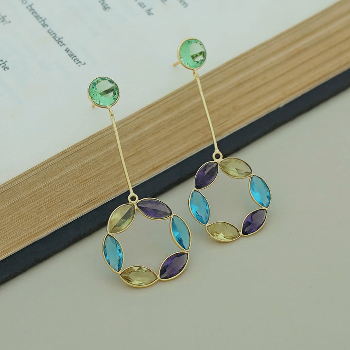 Celia Glossy Circle Stick Earring