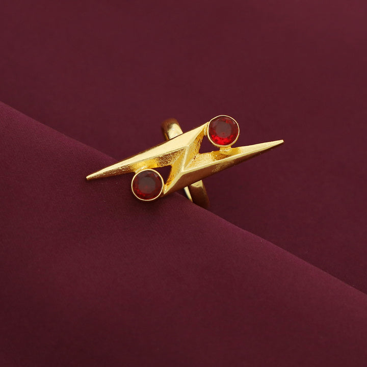 Isaline Lightning Dual Glossy Ring