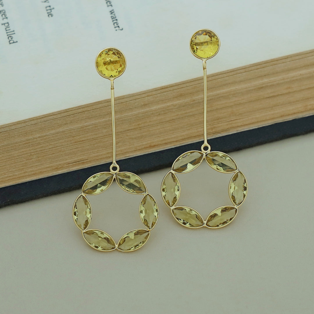 Celia Glossy Circle Stick Earring