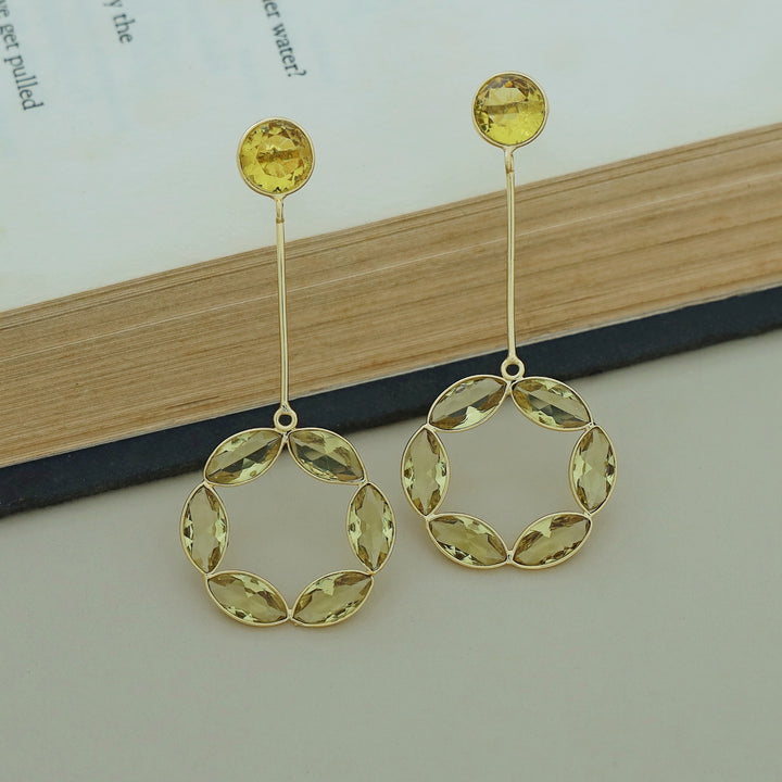 Celia Glossy Circle Stick Earring