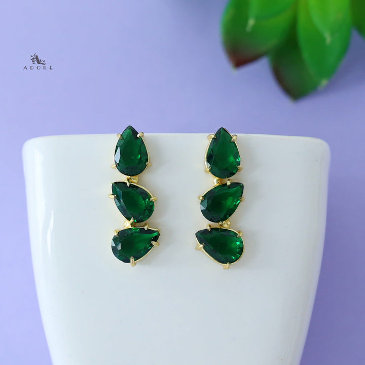 Hilaria 3 Stone Earring