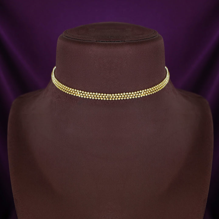 Umisha Mini Golden Ball 3 Layer Choker