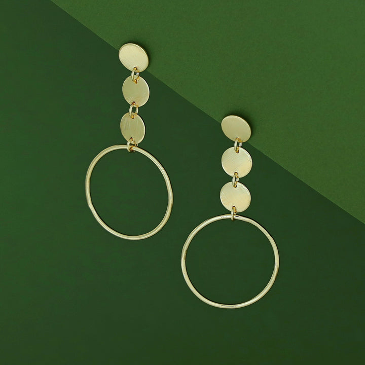 Blaise Tri Coin Circle Earring