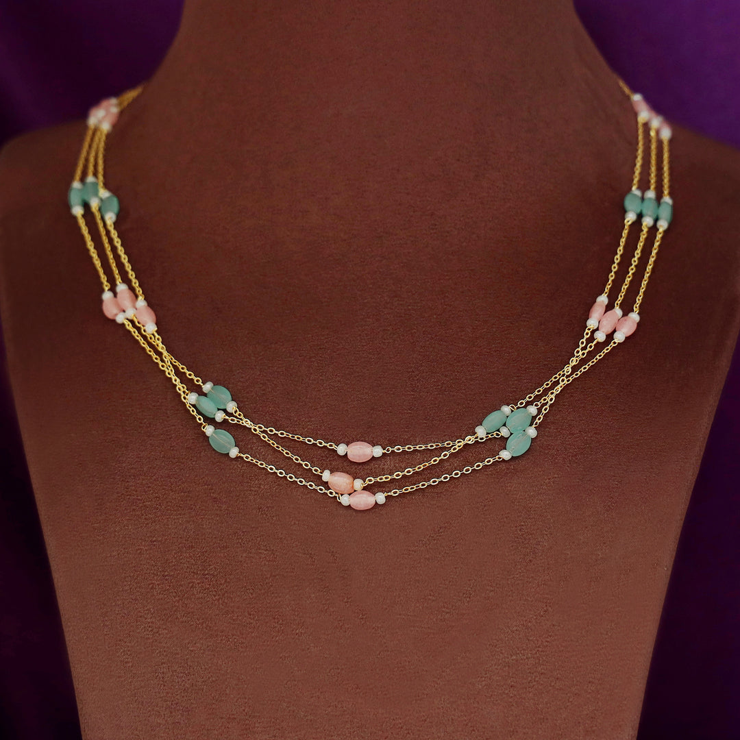 Tenile 3 Layer Beaded Neckpiece