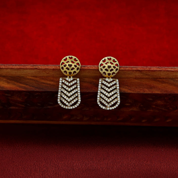 Samvrudhi AD Stone Short Neckpiece With Earring