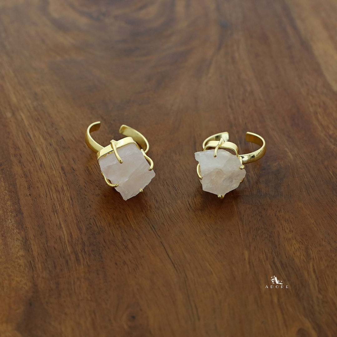 Zivara Raw Stone Claw Ring