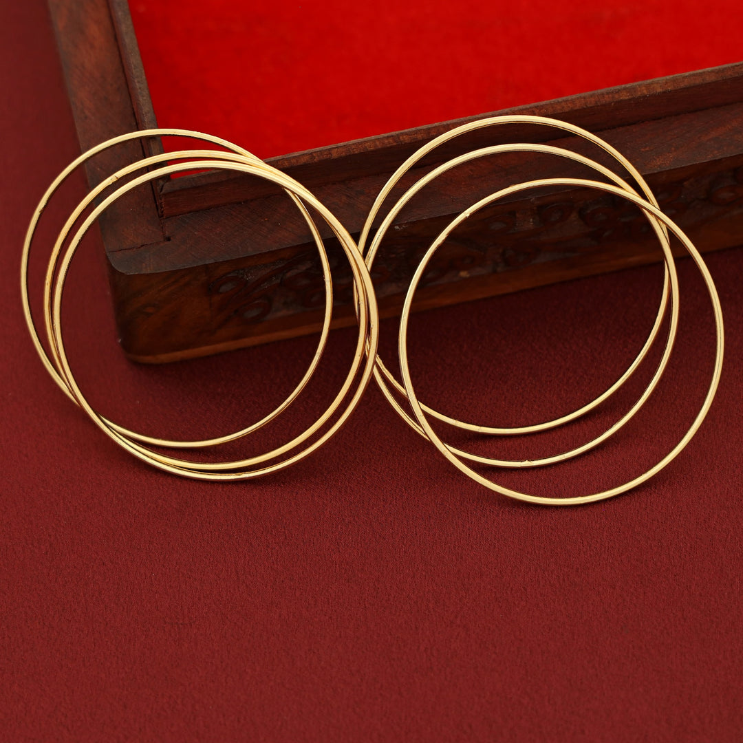 Premium Polish Yuvani Golden Bangle ( Set Of 6 )