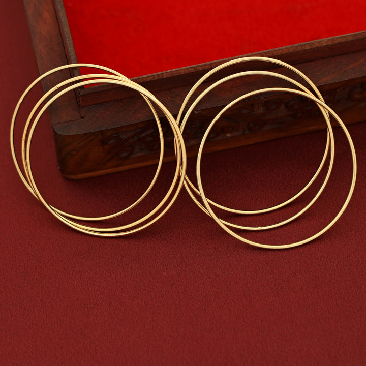 Premium Polish Yuvani Golden Bangle ( Set Of 6 )