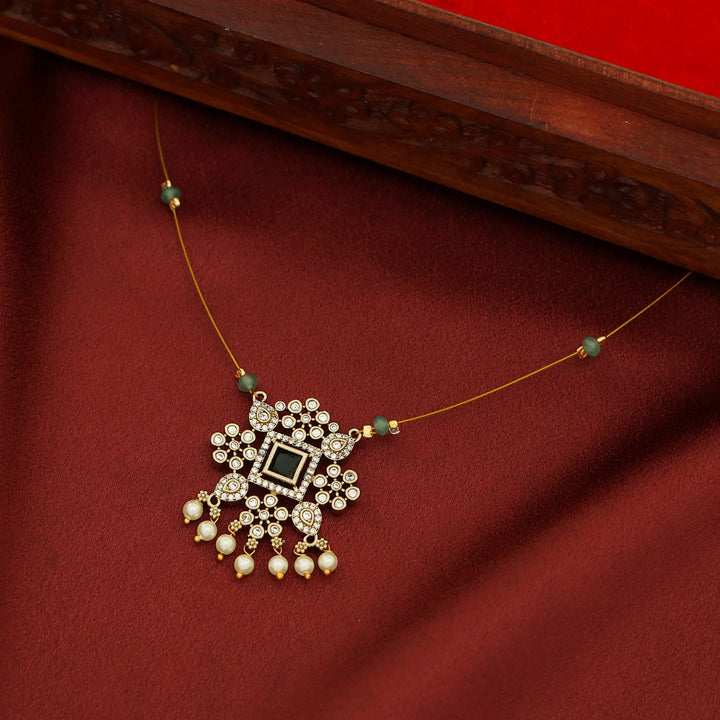 Himaja AD Stone Beaded String Neckpiece