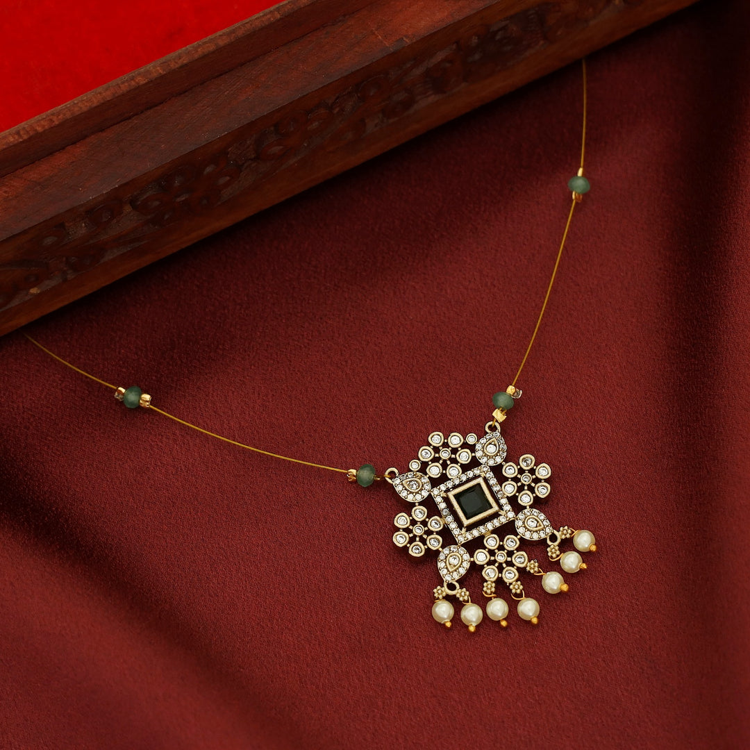 Himaja AD Stone Beaded String Neckpiece