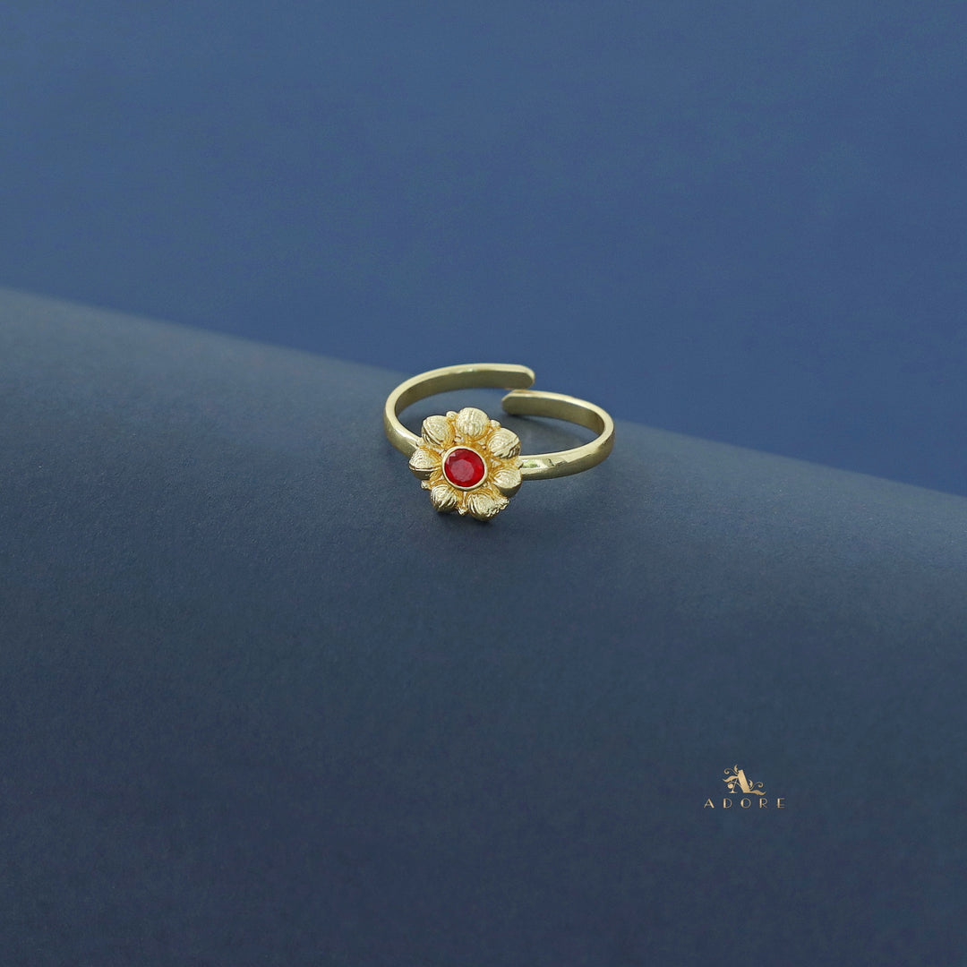 Akshya Golden Flower Ring