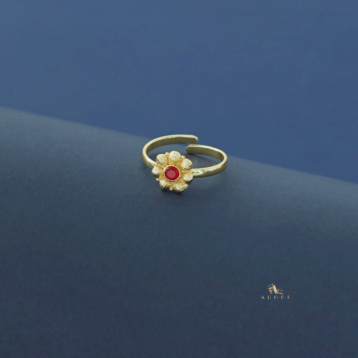 Akshya Golden Flower Ring