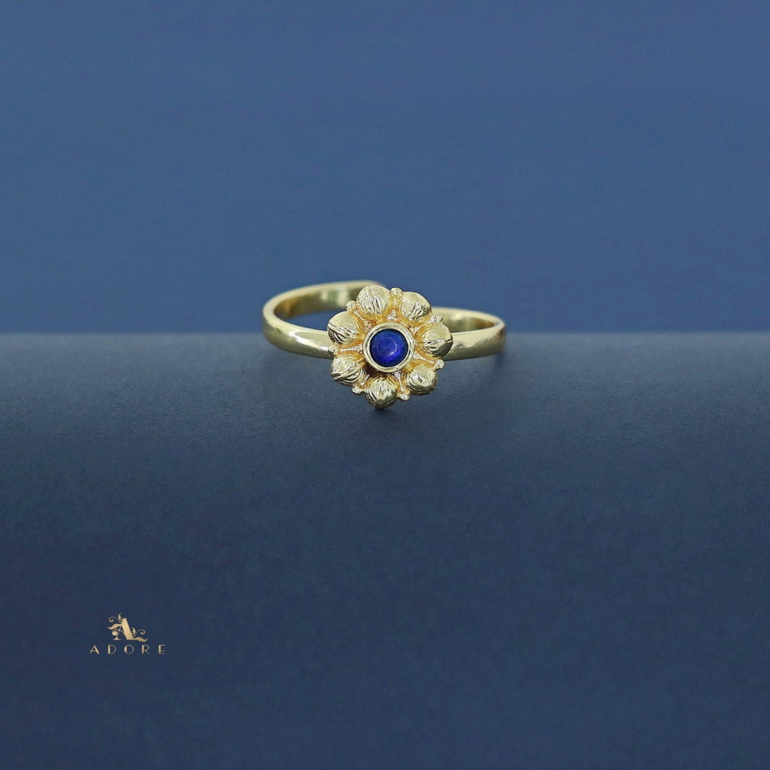 Akshya Golden Flower Ring