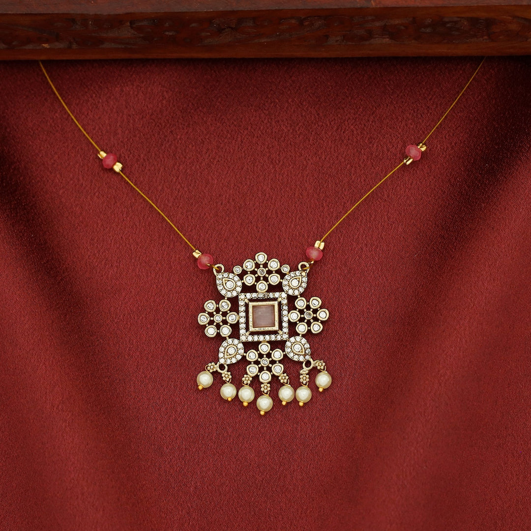 Himaja AD Stone Beaded String Neckpiece