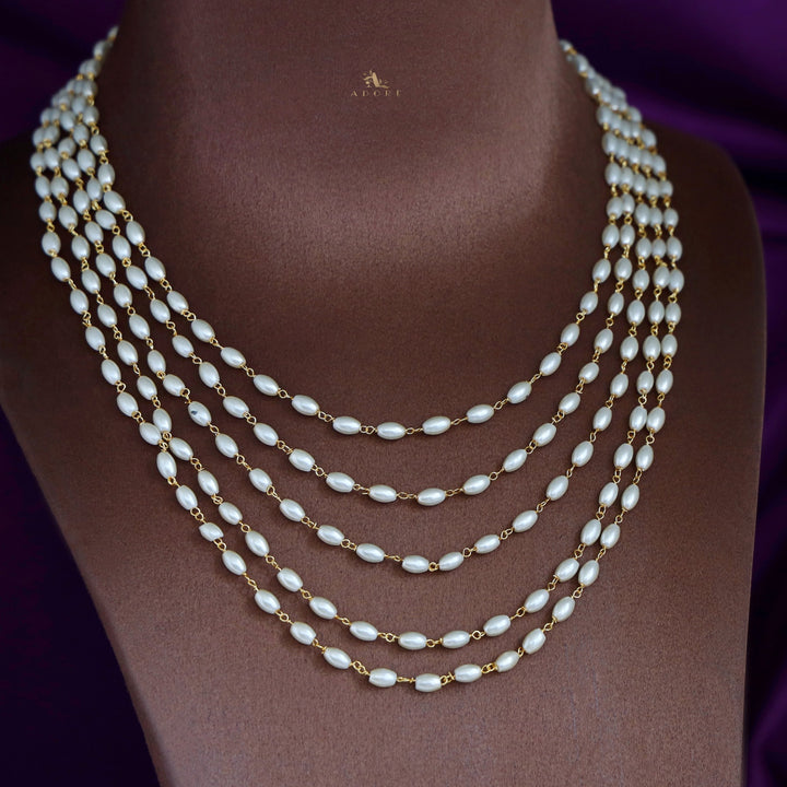 Carly Pearl 5 Layer Neckpiece