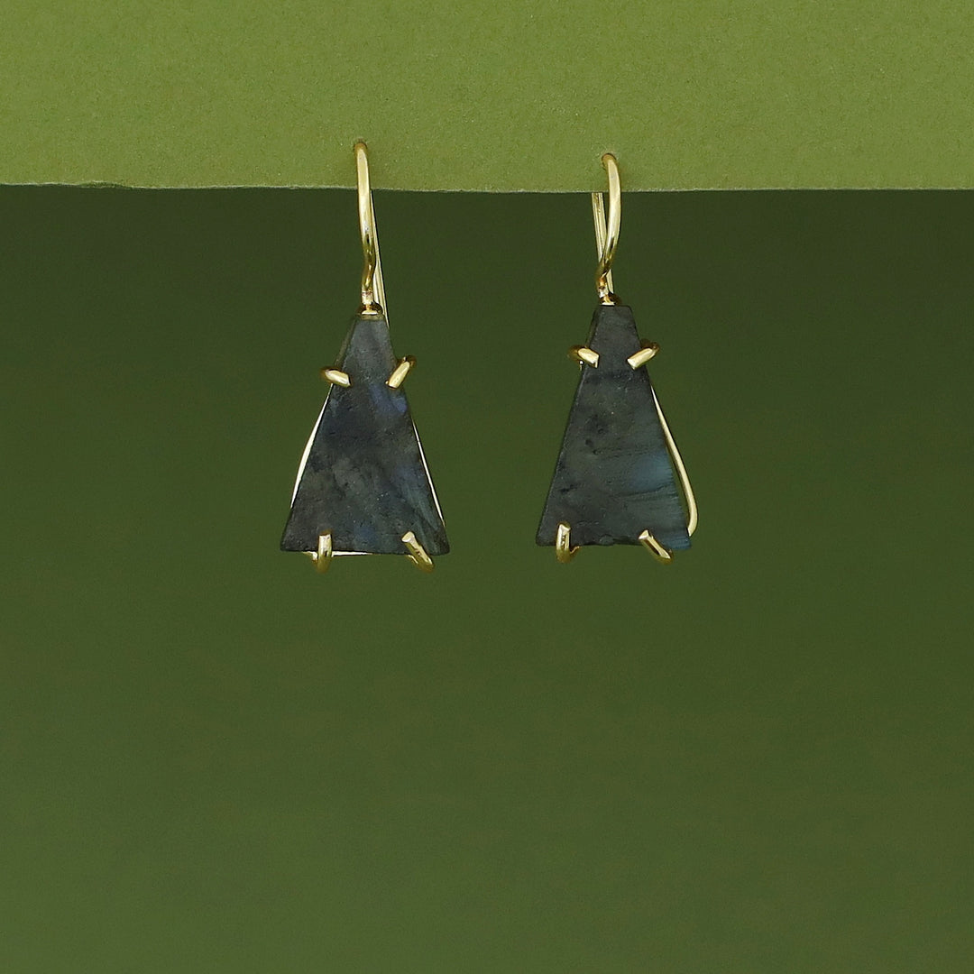 Paalika Triangle Raw Stone Drop