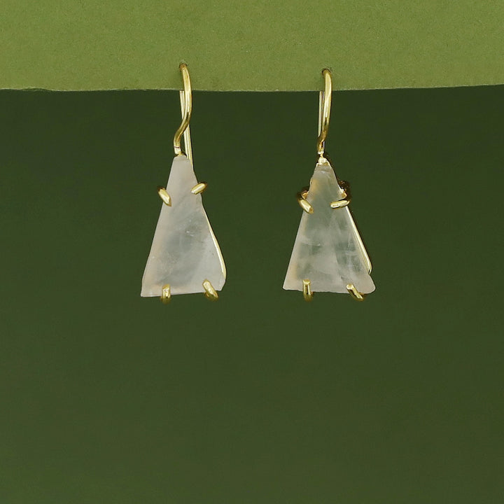 Paalika Triangle Raw Stone Drop
