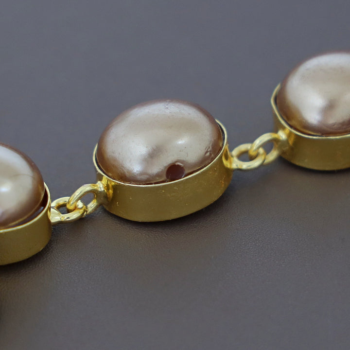 Vincy Oval Pearl MOP Neckpiece