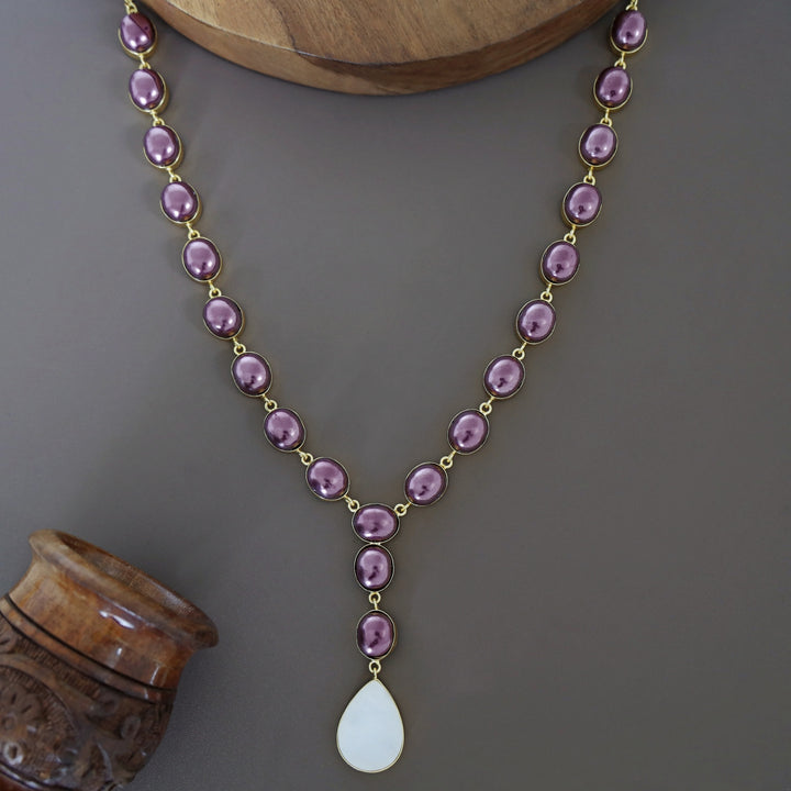 Vincy Oval Pearl MOP Neckpiece