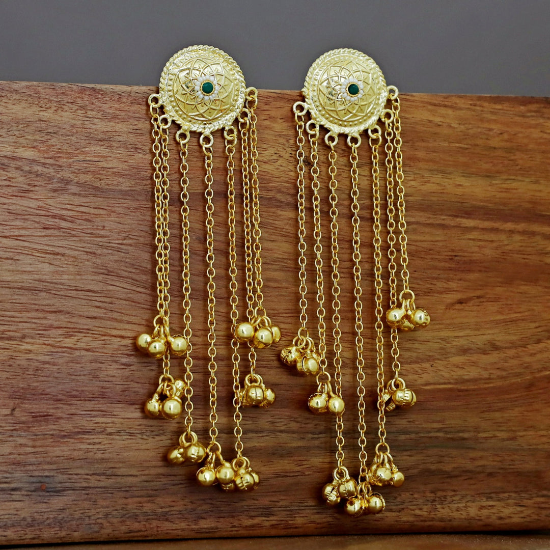 Yashvia Hanging Ghungroo Kashmiri Earring