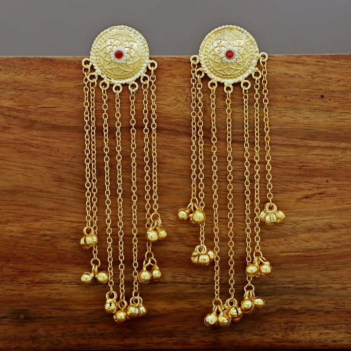Yashvia Hanging Ghungroo Kashmiri Earring