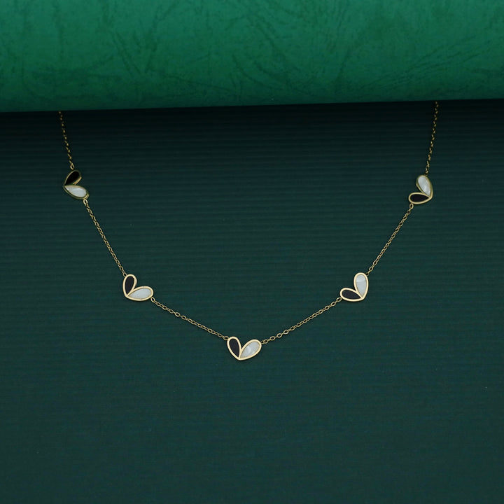 Annette Dual Colour Heart Neckpiece