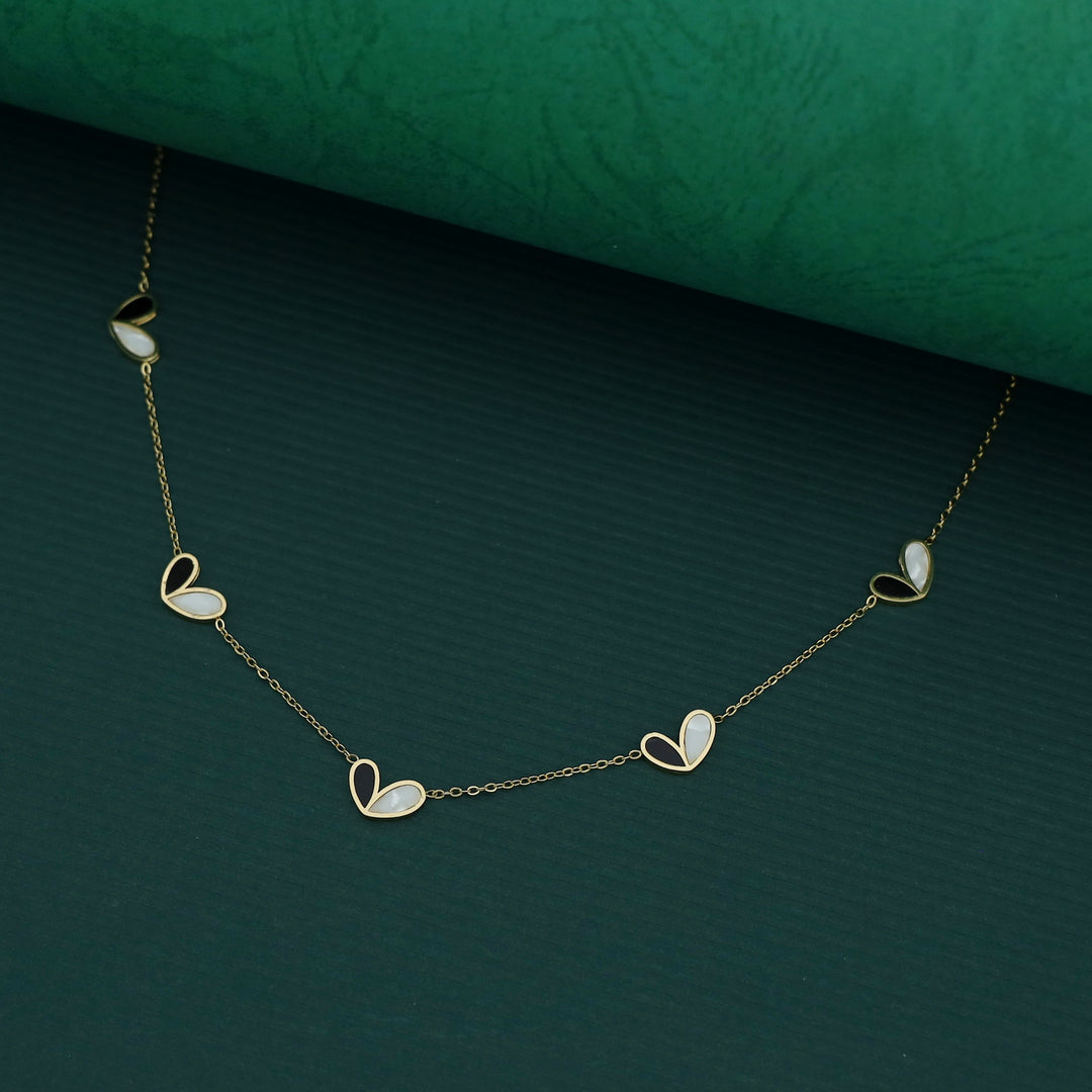 Annette Dual Colour Heart Neckpiece