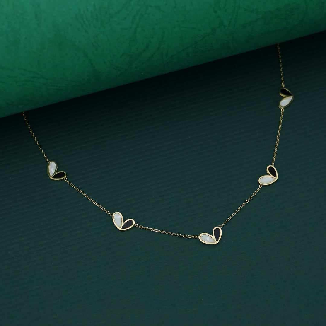 Annette Dual Colour Heart Neckpiece