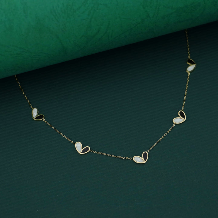 Annette Dual Colour Heart Neckpiece