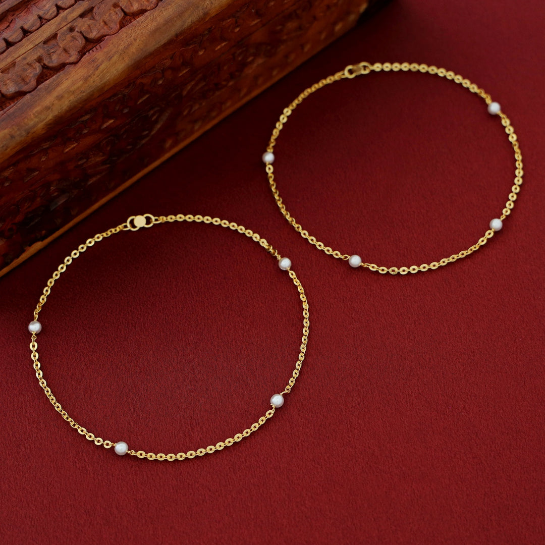 Nitya Tetra Pearl Anklet