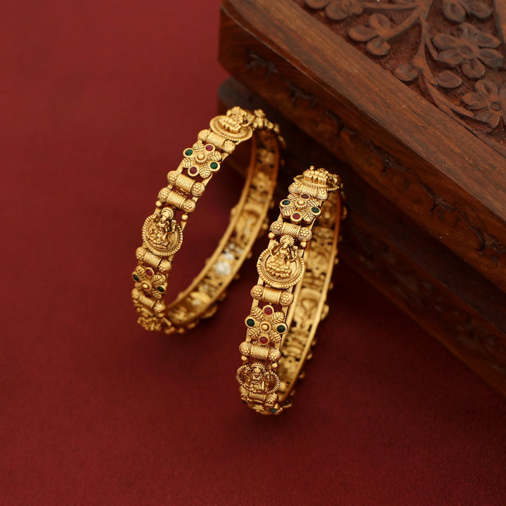 Kashwini Devi Flower Bangle (Set Of 2)