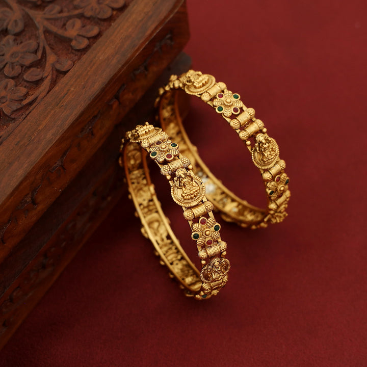 Kashwini Devi Flower Bangle (Set Of 2)