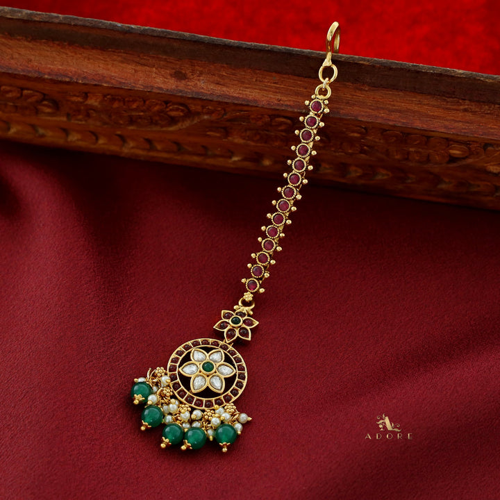 Aanya Flower Pearl Tikka