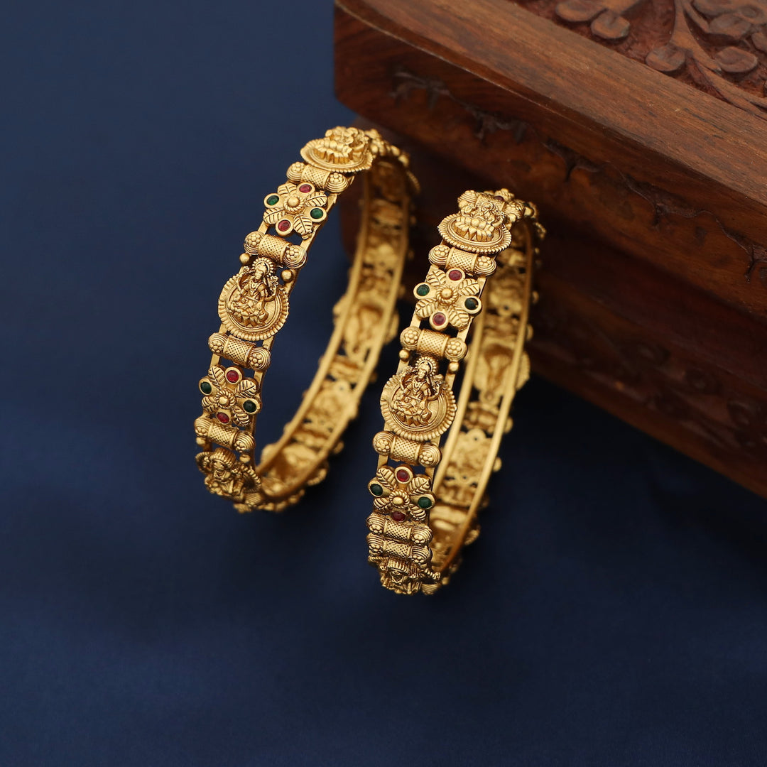 Kashwini Devi Flower Bangle (Set Of 2)
