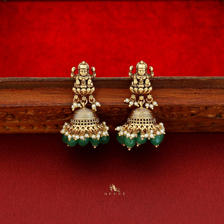Rajwadi Lakshmi Bridal Neckpiece / Choker With Earring