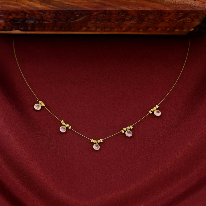 Naima Glossy Stone String Neckpiece