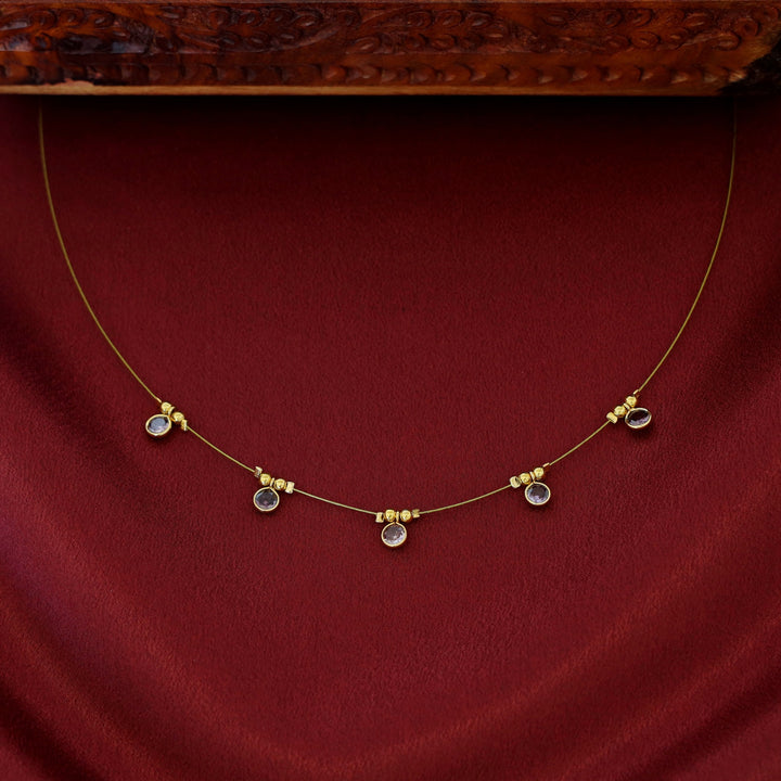 Naima Glossy Stone String Neckpiece