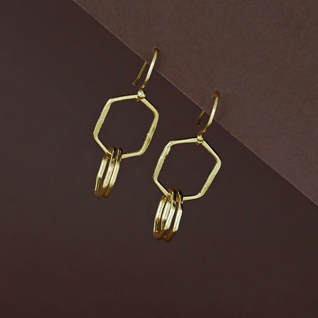 Golden Hexagon Dual Octagon Drop