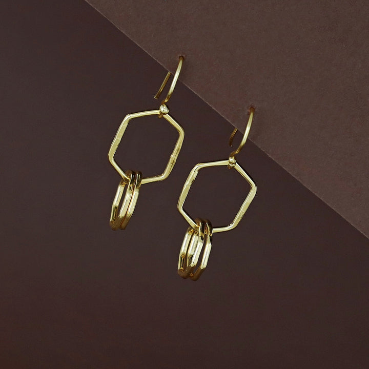 Golden Hexagon Dual Octagon Drop