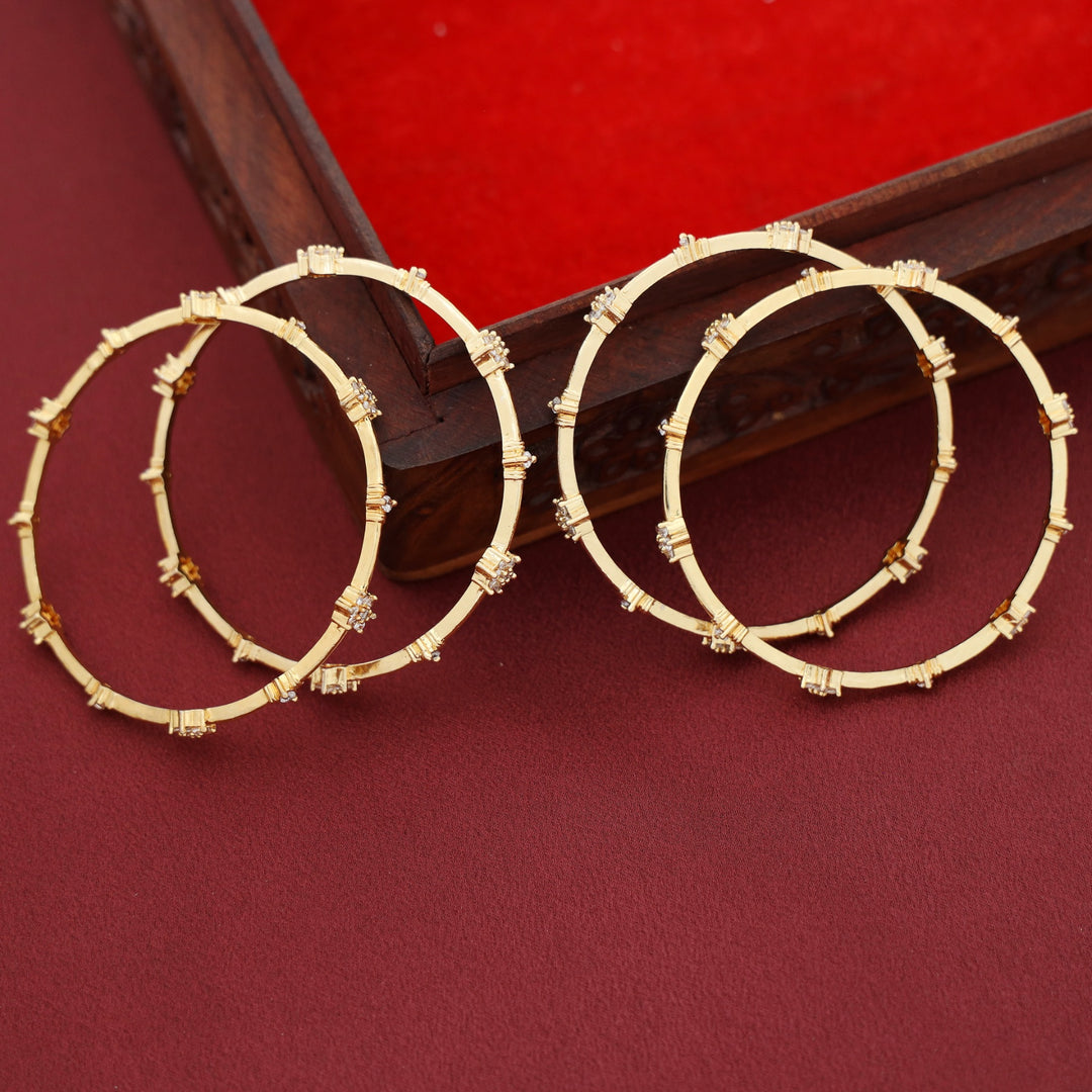 Manvika Floral Bangle ( Set Of 4)