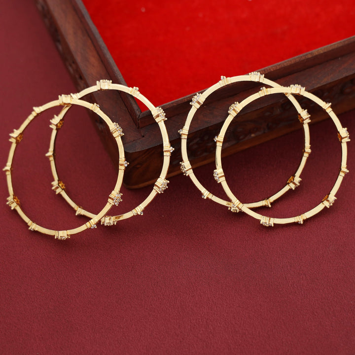 Manvika Floral Bangle ( Set Of 4)