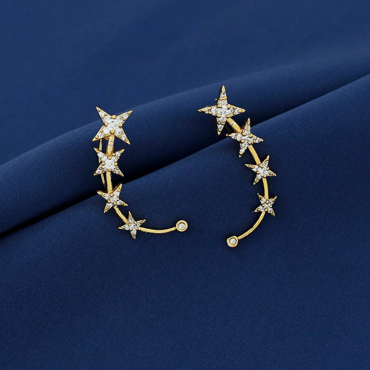 Joshika Leafy Star Ear-Cuff