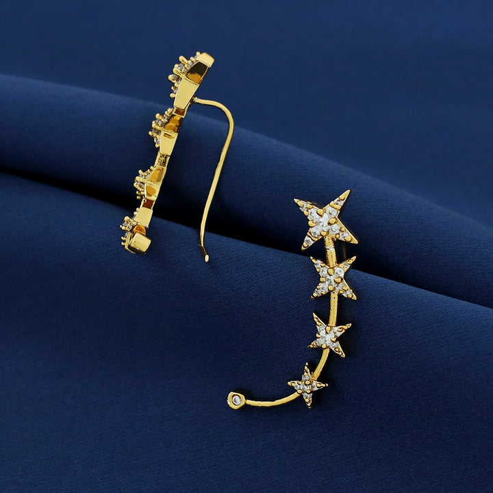 Joshika Leafy Star Ear-Cuff