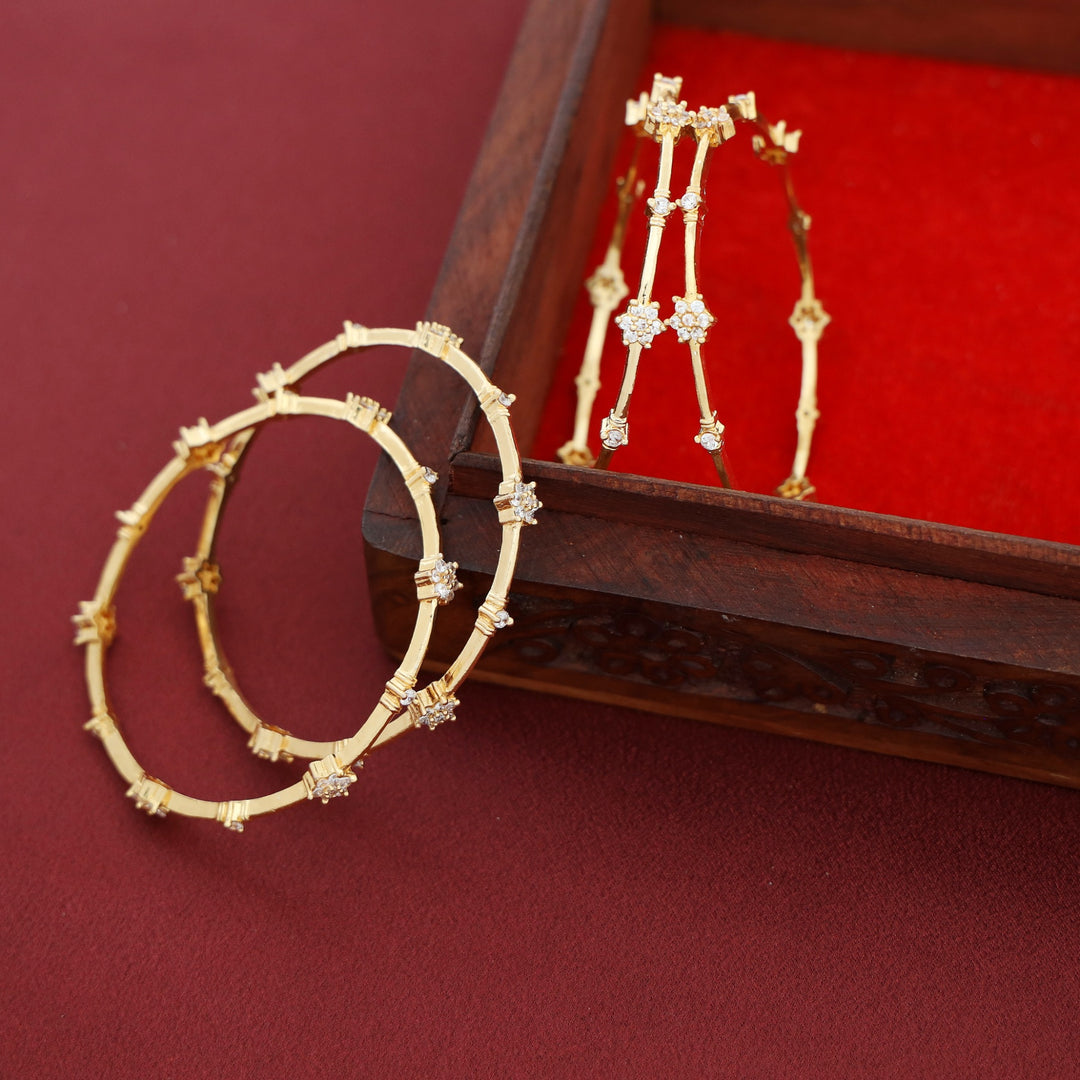 Manvika Floral Bangle ( Set Of 4)
