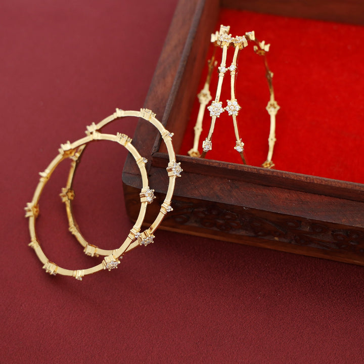 Manvika Floral Bangle ( Set Of 4)